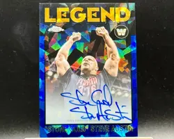 2026 Topps Chrome Sapphire WWE Stone Cold Steve Austin 1986 On Card Auto #86T-SA - Image 1