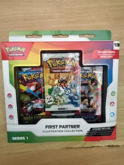 Pokemon Series 1 First Partner Illustration Collection Cards Booster Box Sealed - Image 1