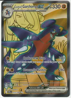 Cynthia's Garchomp ex | 215/182 | NM | Destined Rivals | Pokemon Cards - Image 1