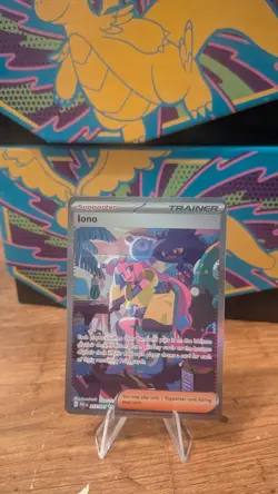 Pokemon Cards Iono 237/091 Holo Paldean Fates Special Illustration Rare NM - Image 1