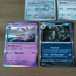 Eeveelutions Holos & Eevee Prismatic Evolutions Pokemon Cards - Image 4