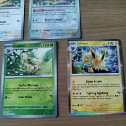 Eeveelutions Holos & Eevee Prismatic Evolutions Pokemon Cards - Image 5