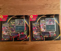 Pokemon Cards TCG Phantasmal Flames Triple Blister Pack x2 – Weavile & Sneasel - Image 1