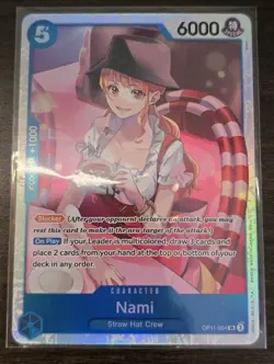 One Piece OP11-054 Nami SR Super Rare A Fist of Divine Speed English NM - Image 1