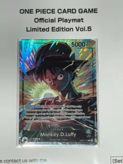 ONE PIECE Official Playmat & Promo Luffy Card Limited Edition Vol.5 EB02-010 NEW - Image 2