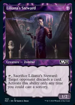 Liliana's Steward (Showcase) - LP Foil C : Magic 2021 Core Set - Image 1