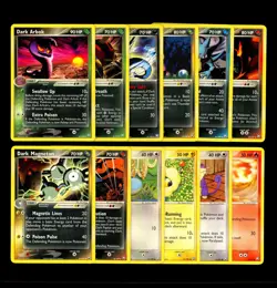 2004 Pokemon EX TEAM ROCKET RETURNS Set NON HOLO Uncommon Common Cards Lot DARK - Image 1