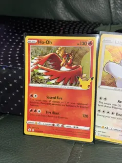 Ho-oh and Lugia Celebrations HOLOS 2 Card Set NM - Image 2