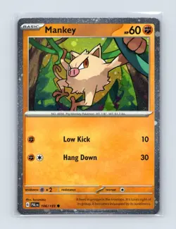 Mankey 106/193 Holo Common Miscellaneous Cards & Products Pokemon Lightly Played - Image 1