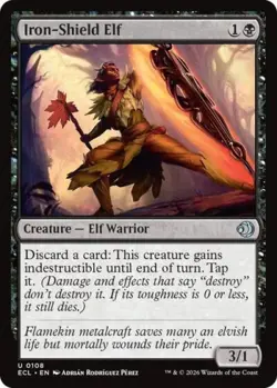 Iron-Shield Elf - NM Foil U : Lorwyn Eclipsed - Image 1