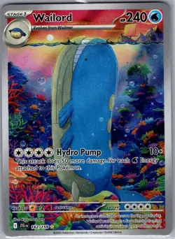 Wailord 162/159 SV09: Journey Together - Pokemon Card - NM - Image 1