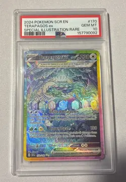 Pokemon TCG Trading Card Game Terapagos ex 2024 Stellar Crown #170/142 PSA 10 - Image 1