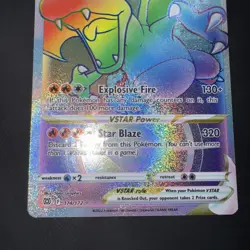 Pokemon TCG Charizard VSTAR Rainbow Secret Rare Card Brilliant Stars 174/172 ENG - Image 2