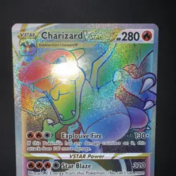 Pokemon TCG Charizard VSTAR Rainbow Secret Rare Card Brilliant Stars 174/172 ENG - Image 3