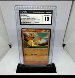 CGC Graded Pokemon TCG 2-Card Lot: Charmander 020/217 & Gastly 123/217 - Image 1