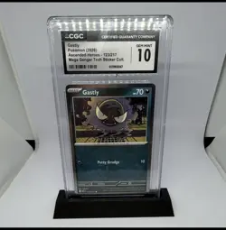 CGC Graded Pokemon TCG 2-Card Lot: Charmander 020/217 & Gastly 123/217 - Image 3