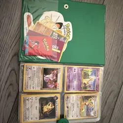 Pokemon TCG Collectible Binder - Growlithe, Green - Vintage Rare With Cards - Image 4