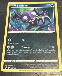 Pokemon TCG Sableye 3 Card Lot Reverse Holo/Holo English 80/145 105/185 - Image 2