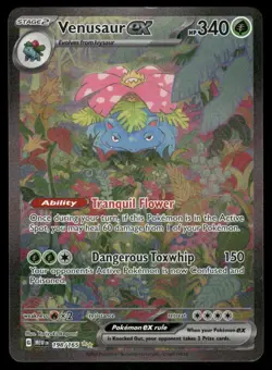 Pokemon Cards Venusaur ex 198/165 Holo 151 Special Illustration Rare NM - Image 1