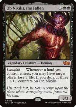 Ob Nixilis, the Fallen - NM M : Commander: Tarkir: Dragonstorm - Image 1