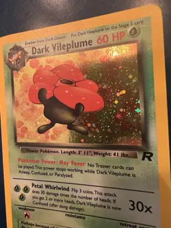 Pokemon Dark Vileplume Holo Rare Card 13/82 NM - Image 2