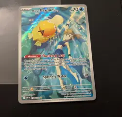 Pokemon card Misty's Psyduck 193/182 SV10 Illustration Rare IR destined rivals - Image 3