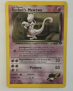 Pokemon TCG Team Rockets Mewtwo Gym Challenge English Holo Card #14 Unlimited - Image 2
