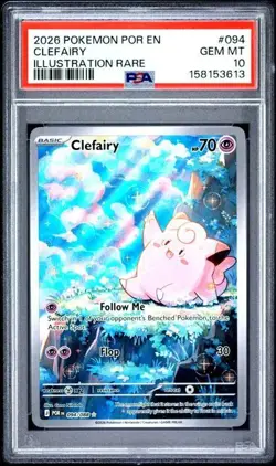 PSA 10 Clefairy 094/088 Pokemon Perfect Order Illustration Rare IR Card - Image 1