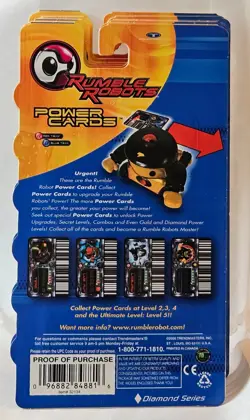 VINTAGE 2000 OF 6 PKGS 11 EACH PKG Rumble Robots Power Cards Sealed New In Pack - Image 2