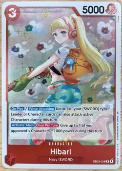 Hibari EB03-008 One Piece Heroines Edition Foil Rare RAW MINT Alt Art - Image 1