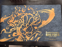 One Piece Card Official Playmat 2nd Anniversary Set Japanese Unused US Seller - Image 1