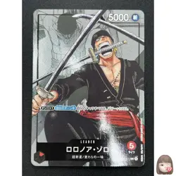 [NM] Roronoa Zoro ONE PIECE Japanese OP01-001 25th Annivesary Edition Promo HQ93 - Image 1