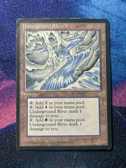 MTG Underground River Ice Age MP Rare Magic the Gathering - Image 1