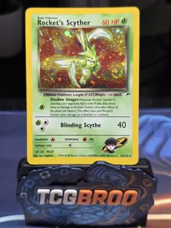 Rocket's Scyther 013/132 Gym Heroes Holo WITH A SWIRL - Image 1