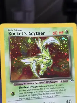 Rocket's Scyther 013/132 Gym Heroes Holo WITH A SWIRL - Image 2