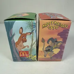 Vintage 1990s McDonald's DISNEY Rescuers Down Under Ornaments Set - Image 2
