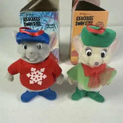 Vintage 1990s McDonald's DISNEY Rescuers Down Under Ornaments Set - Image 3