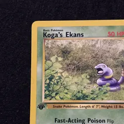 Koga's Ekans 77/132 1st Edition Gym Challenge - Image 2