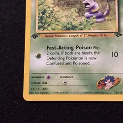 Koga's Ekans 77/132 1st Edition Gym Challenge - Image 4