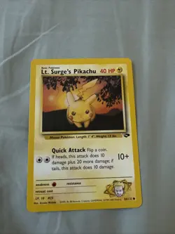 Lt. Surge's Pikachu 84/132 Gym Challenge - Image 1