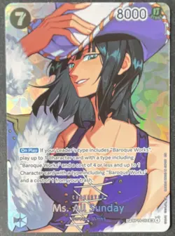 One Piece Card Game TCG - Ms. All Sunday (OP14-084) SP Special Rare - EN English - Image 3