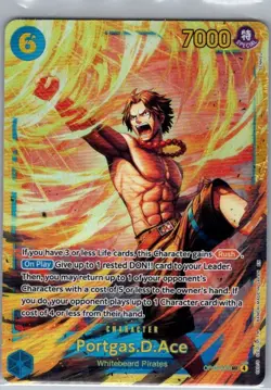 Portgas.D.Ace OP13-119 SEC English Carrying On His Will - One Piece Card - NM - Image 1