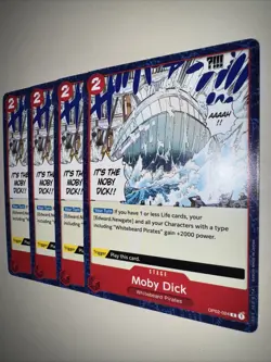 OP02-024 Moby Dick X4 Playset One Piece Card Game English - Image 3