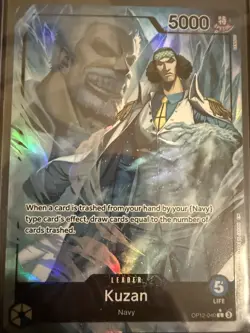 Bandai One Piece CCG Kuzan Leader Alt Art Holo OP12-040 English - Image 1
