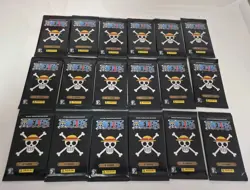 18xPanini One Piece Booster Packs 25th Anniversary Trading Cards Flowpack Neu - Image 1