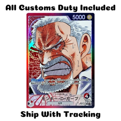 ONE PIECE TCG JAPANESE CARD PARAMOUNT WAR Parallel Garp OP02-002 Leader Alt Art - Image 1