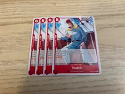 OP16-005 Playset 4 x Thatch English UC One Piece TCG Card Game - Image 1