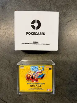 ONE PIECE BOOSTER BOX Acrylic Display Case Magnetic Lid UV TCG POKECASED - Image 2