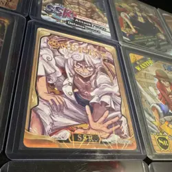 One Piece Holographic CCG Monkey D. Luffy Trading Card Lot 13 Cards - Image 2