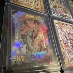 One Piece Holographic CCG Monkey D. Luffy Trading Card Lot 13 Cards - Image 4